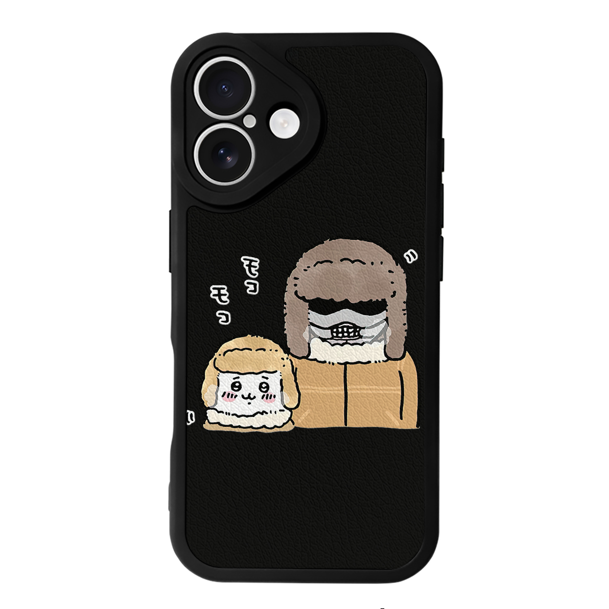 （画像用） ちいかわ 労働の鎧さん Chii-kawa Mr. Armor of Labor 【iPhone 16シリーズ対応】シリコンスマホケース（レザー調） 材質：シリコン